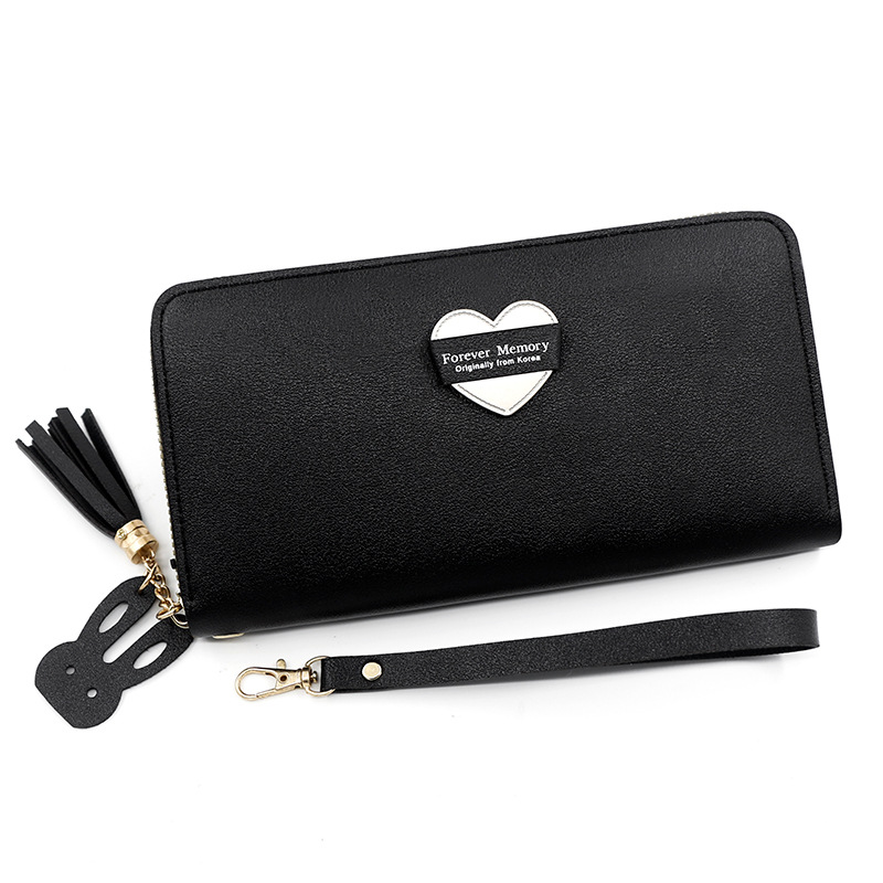 Women's Wallet Long Large Capacity Zipper Clutch Korean Style Student Trendy Ladies' Bag Mobile Coin Purse Card Holder