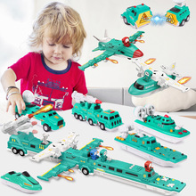 磁力百变拼装积木男孩军事汽车立体造型套装坦克飞机儿童玩具批发