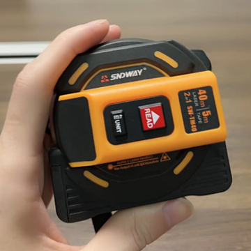 hz深达威5米卷尺激光测距仪 装修家用红外线电子尺钢卷尺一体测量