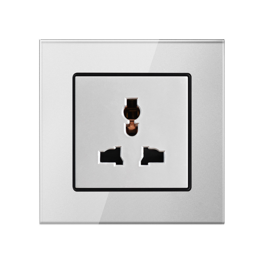 多功能三孔插座钢化玻璃面板-阿里巴巴