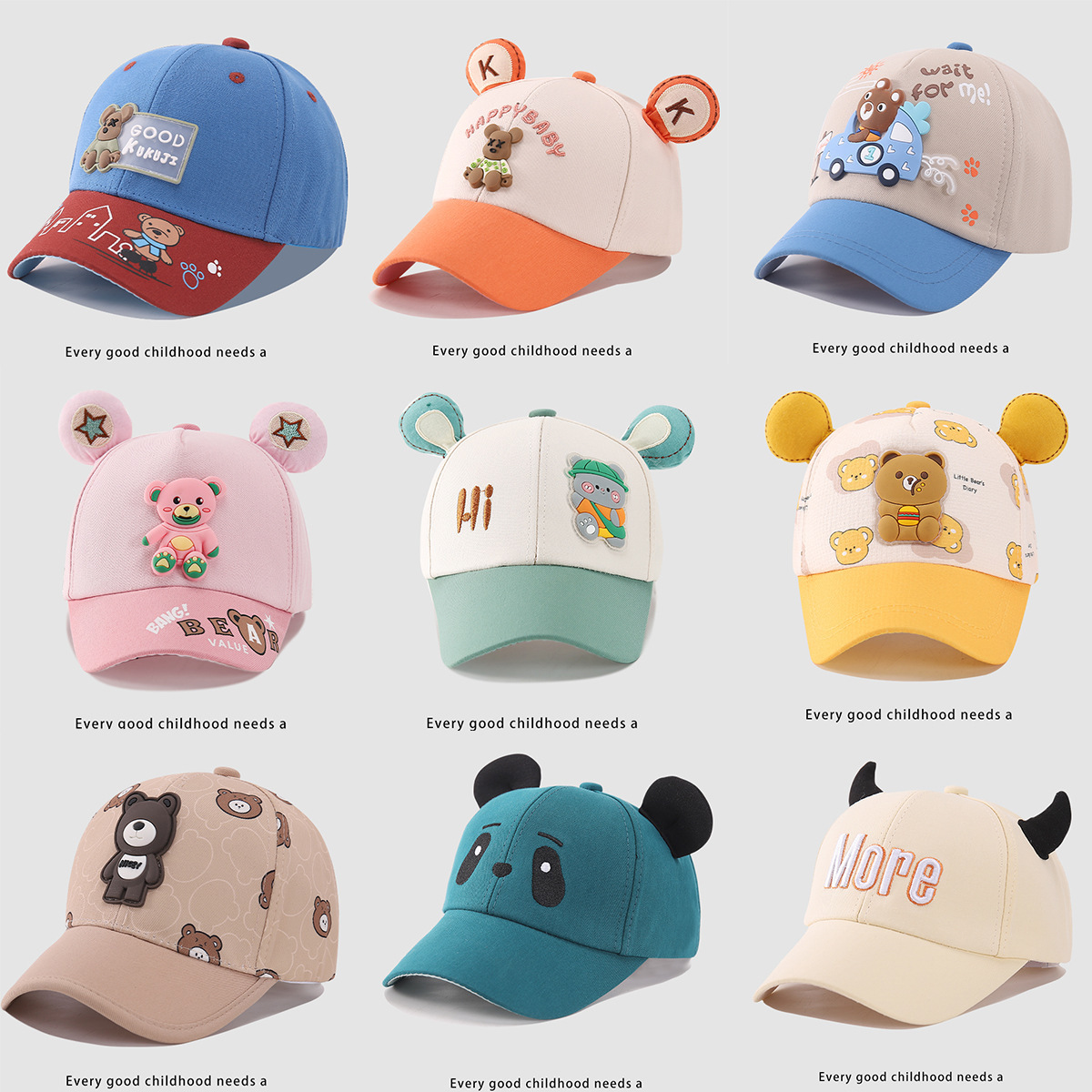 children‘s hat spring new baseball cap boys and girls peaked cap sun hat summer baby sunshade sun protection hat