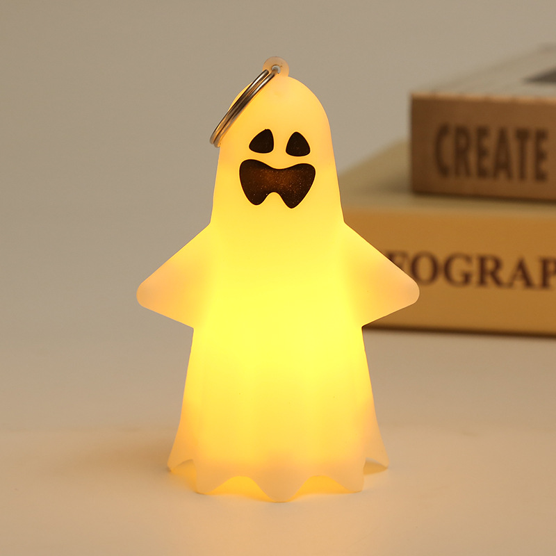 Cross-Border Wansheng Decoration Ghost Lamp Desktop Decoration Halloween Ornaments Electronic Candle Ghost Festival Party Props Pendant