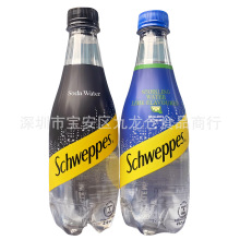 批发香港进口Schweppes玉泉原味柠檬青柠味苏打水碳酸饮料品410ml