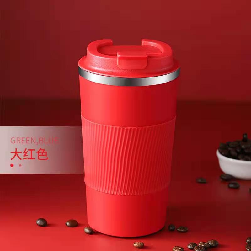 New Coffee Cup Warm-Keeping Water Cup 304 Stainless Steel Thermos Cup Portable Portable Vehicle-Mounted Cup Gift Cup