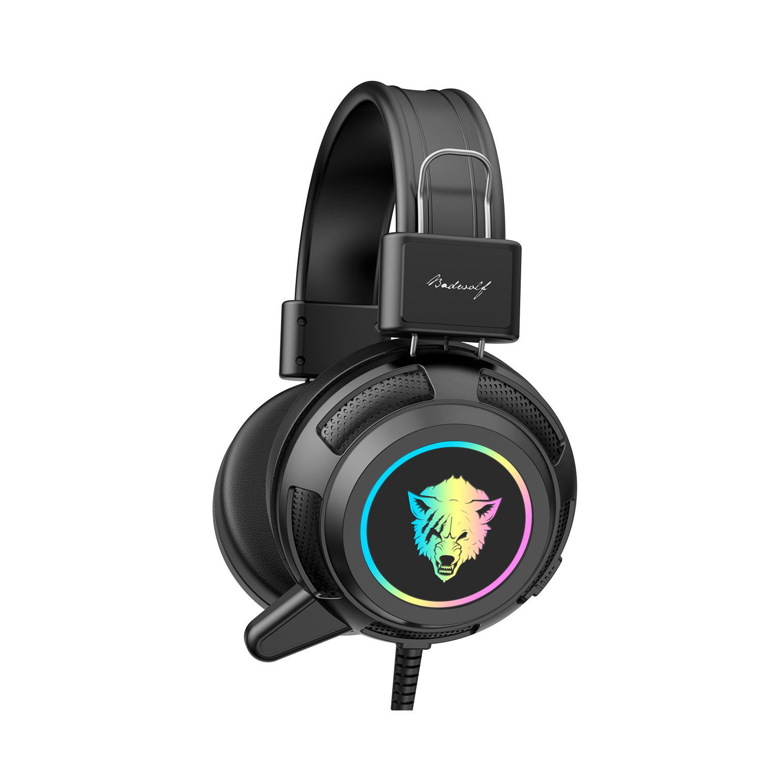 v8rgb头戴式电竞耳机发光带麦游戏耳机gaming headset麦克风耳机