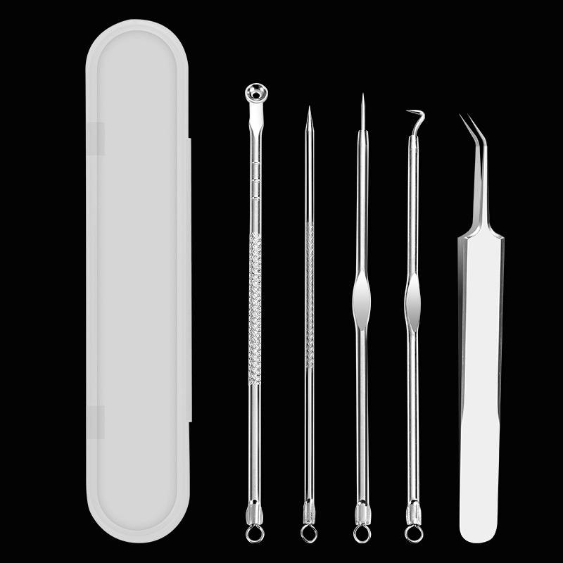 Stainless Steel Acne Needle 7-Piece Set Acne Removing Blackhead Angle Bolt Acne Pop Pimples Beauty Care Acne Needle Set