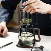玻璃茶壶泡茶家用功夫茶具套装茶水分离泡茶壶茶杯耐高温泡茶器