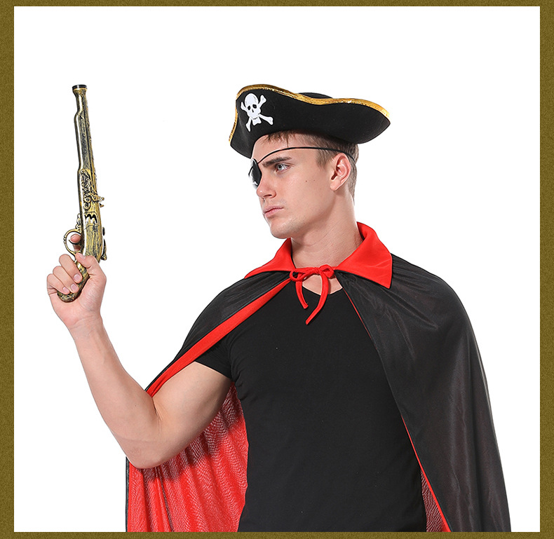 万圣节海盗装扮配件舞台表演道具塑料枪儿童玩具枪塑料火枪模型