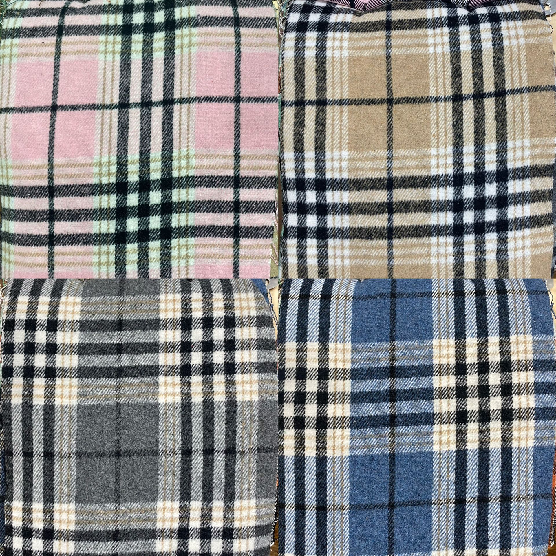 涤棉秋冬色织时尚格子布服装设计师电商男装女装童装面料现货批发