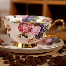 咖啡杯创意咖啡杯子英式杯碟家用陶瓷下午茶卡布骨瓷套装欧式奇诺