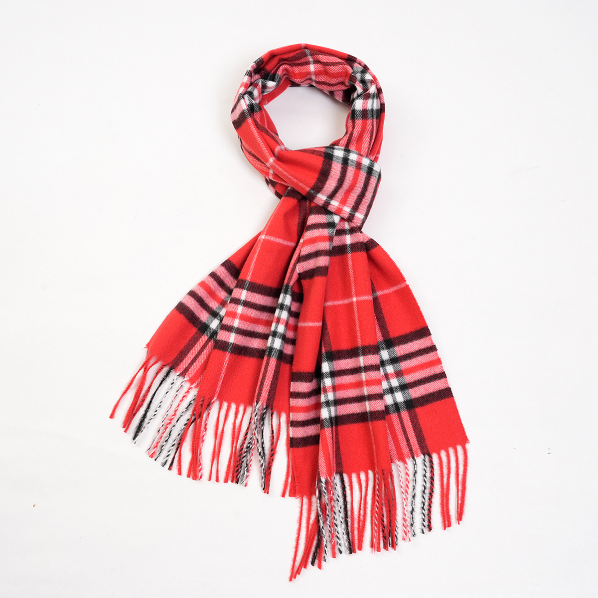 British Edinburgh Plaid Warm Men's Scarf Shawl College Style Scottish Plaid Scarf Cashmere Feel