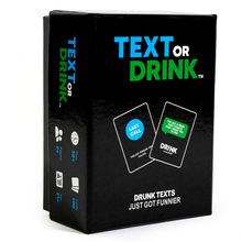 发短信还是喝酒Text or drink朋友聚会游戏卡片夫妻对话卡