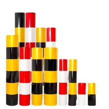.红白反光膜黑黄立柱警示桩电线杆反光贴交通电力防撞反光条
