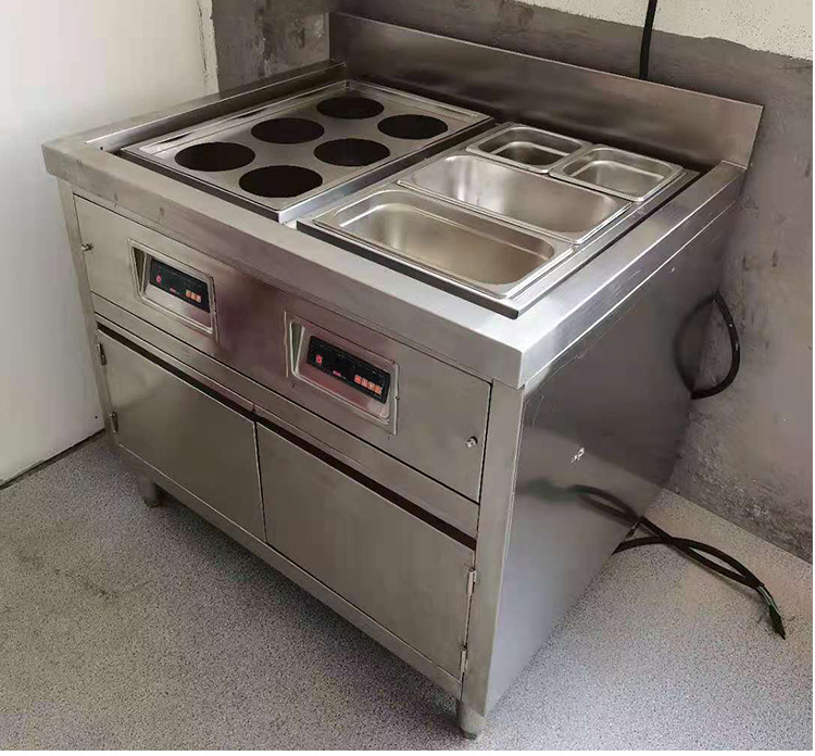商用六眼煮面炉连保温台煮面烫粉麻辣烫保温菜品一机多用厨房设备