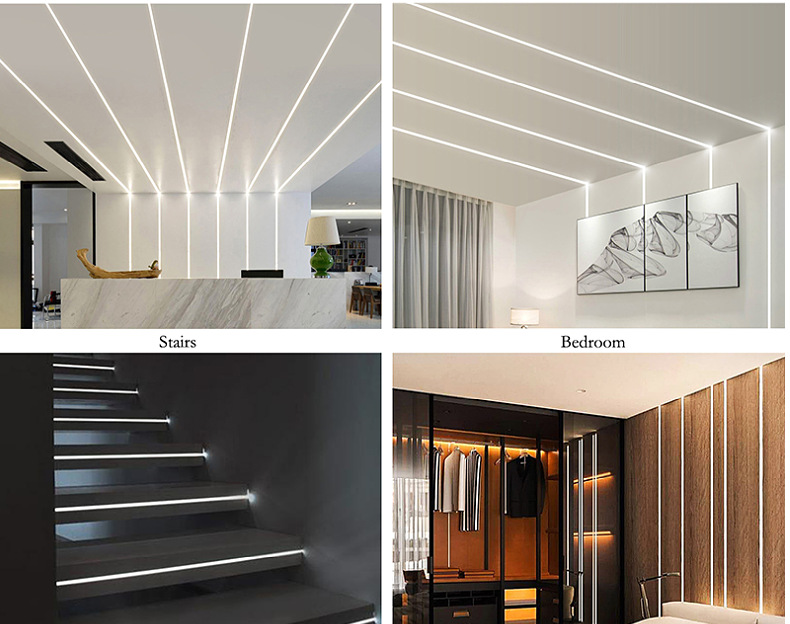 2835低压led线型硬灯条嵌入式无暗区 通道厨房室内外内照明防水