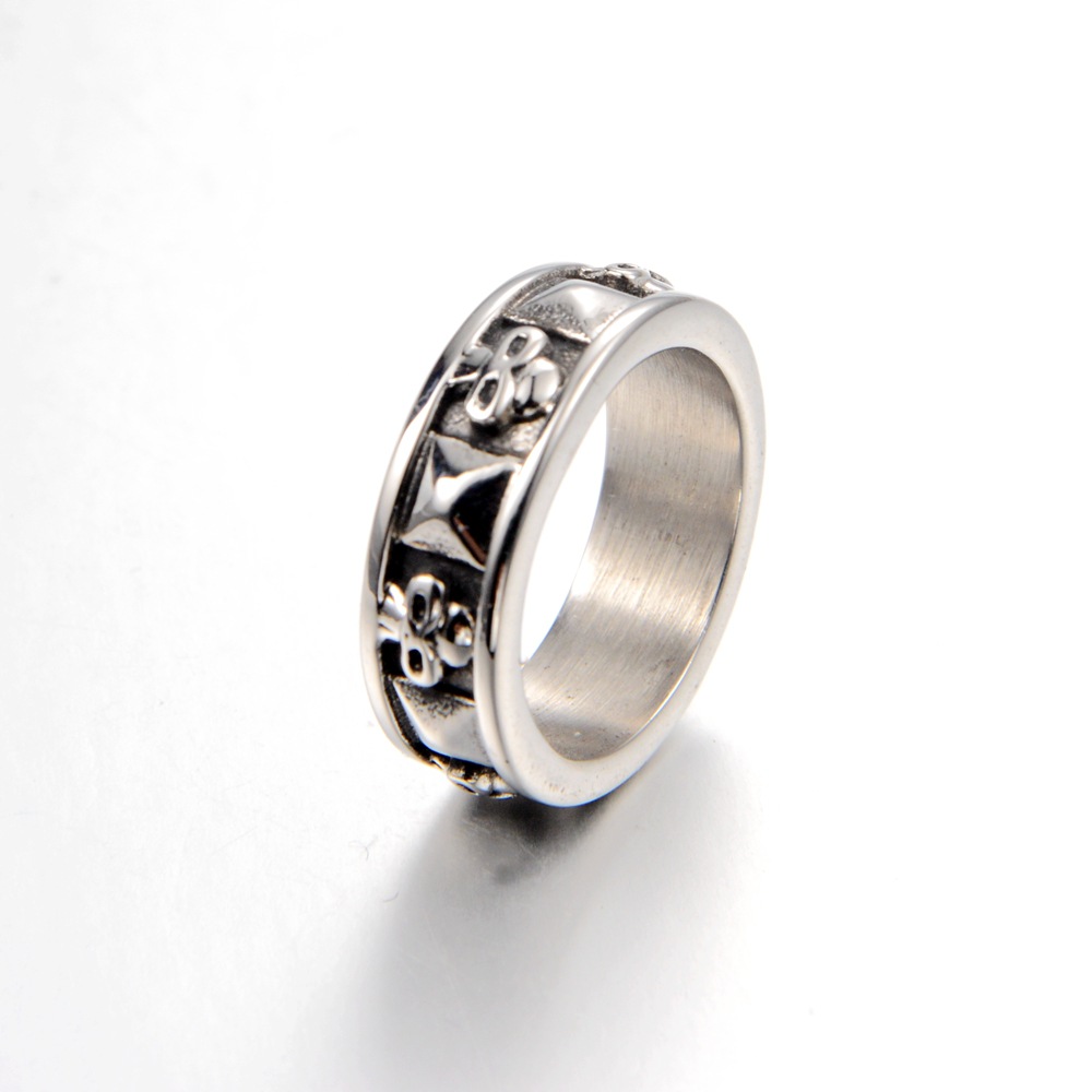 欧美外贸跨钉子小鬼戒指时尚爆款男女个性钛钢指环嘻哈饰品-阿里巴巴