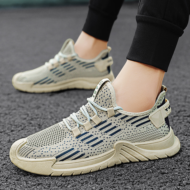 2024 spring new mesh shoes breathable trendy fashionable running shoes foreign trade platform men‘s casual sneakers