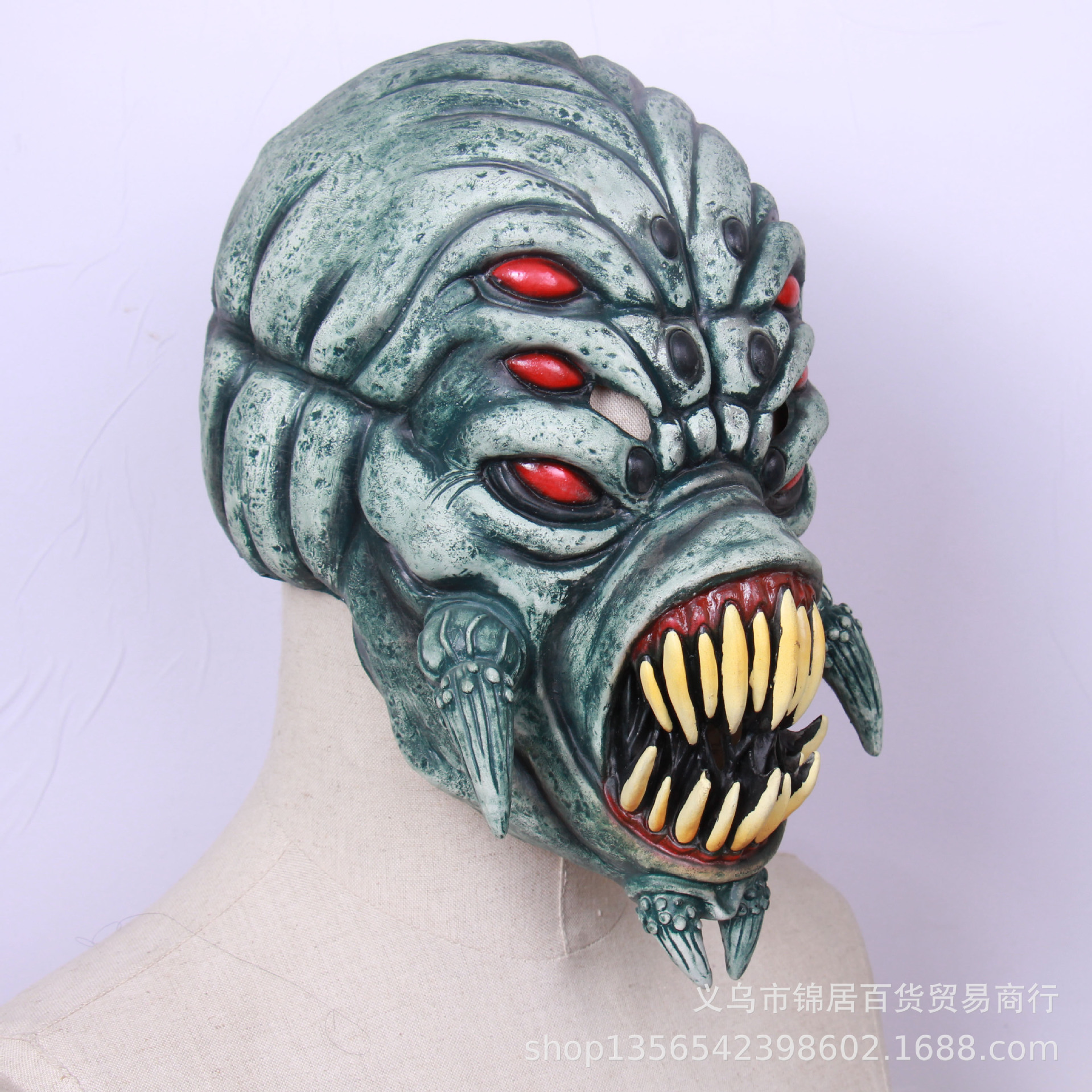 万圣节成人僵尸恶魔恐怖鬼脸面具乳胶头套魔鬼面具派对装饰道具