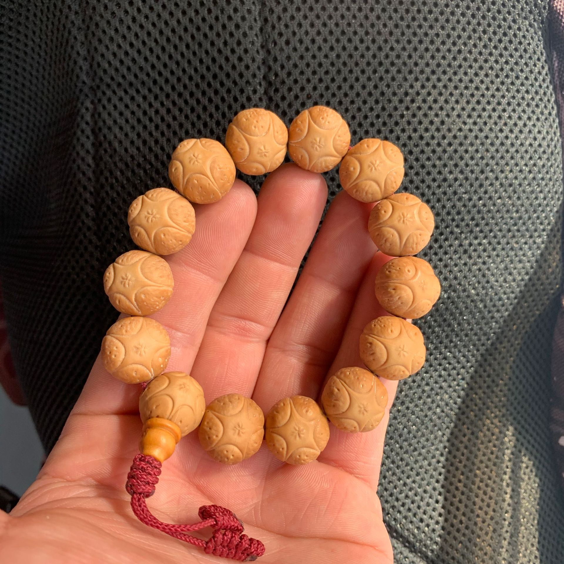 猴头精工雕刻凤眼五星上将手串菩提子原籽文玩手串男手串佛珠手串