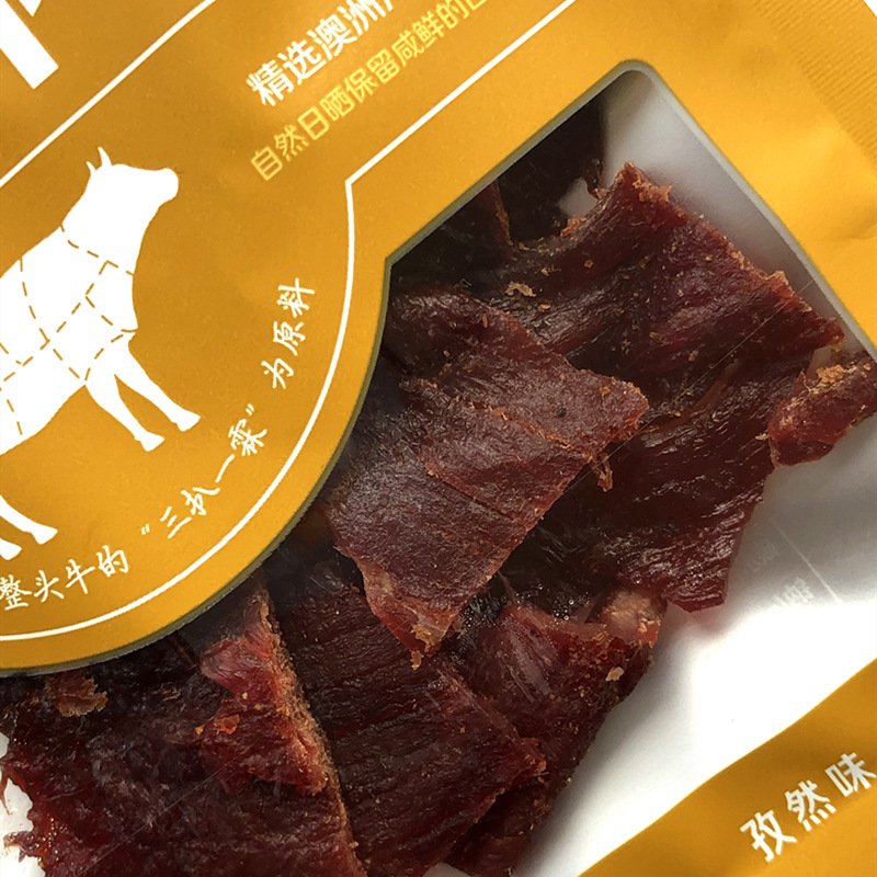 母亲牛肉干原切牛肉片gx包手撕风干原味香辣即食熟食零食小吃