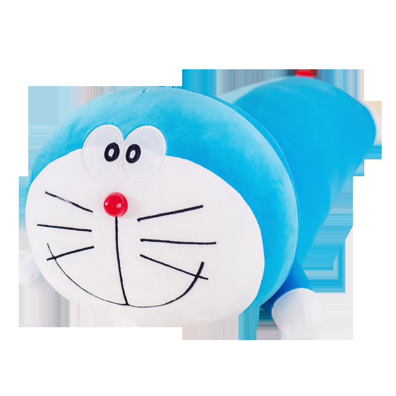 趴版哆啦a梦毛绒玩具 软体抱枕 叮当猫机器猫公仔 蓝胖子玩偶批发