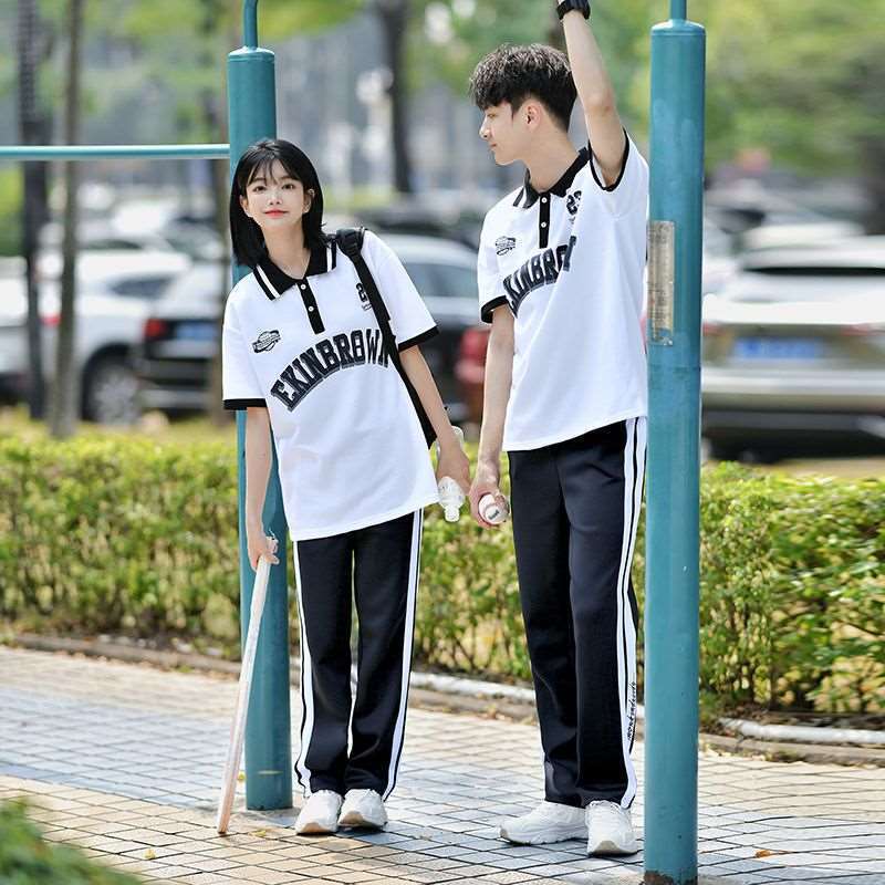 初三毕业班服初高中夏季学院风套装韩版短袖小学生运动会校服新款