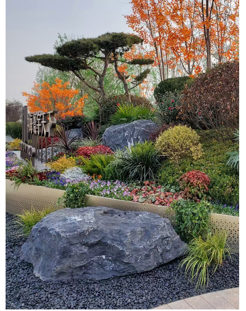 厂家直供景观石庭院假山置石 户外园林假山石水冲石 自然风景石