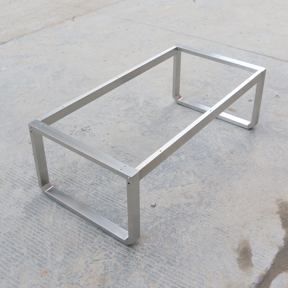 不锈钢桌架茶几桌支架大理石桌脚木板玻璃桌腿金属台脚