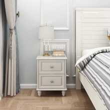 批发实木床头柜超窄小型迷你美式轻奢简约白色卧室15cm20夹缝床边