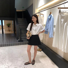 深圳南油高端原单工厂私渠CD家25ss腰部明线微A剪裁搭片设计裤裙