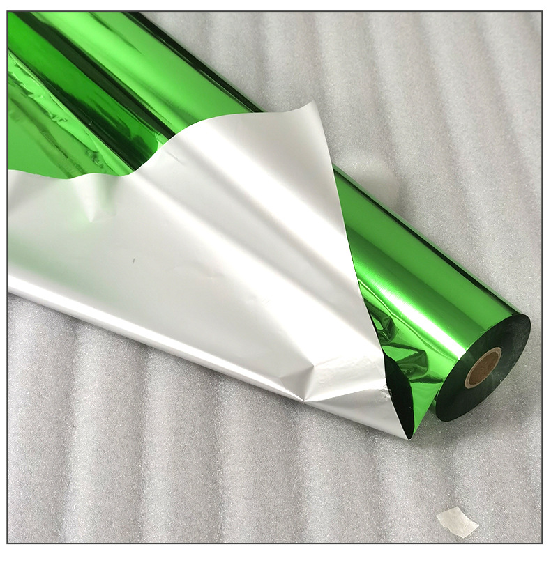 电化铝烫金纸烫金膜皮革黑色uv电镀烫印银色软管彩妆哑光金箔纸