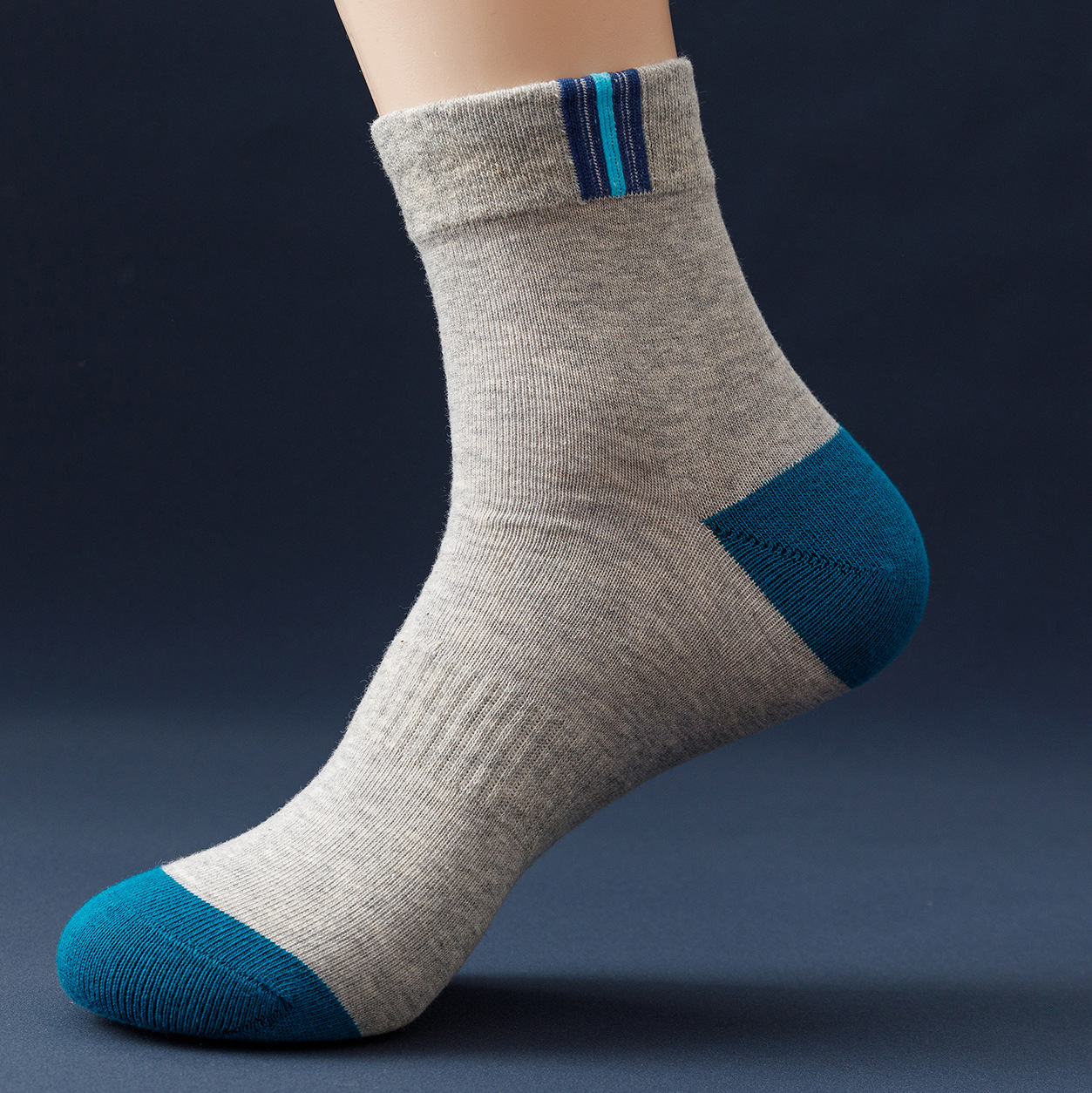 男士纯棉袜子春秋款中筒袜吸汗全棉运动休闲长腰袜子篮球袜子批发