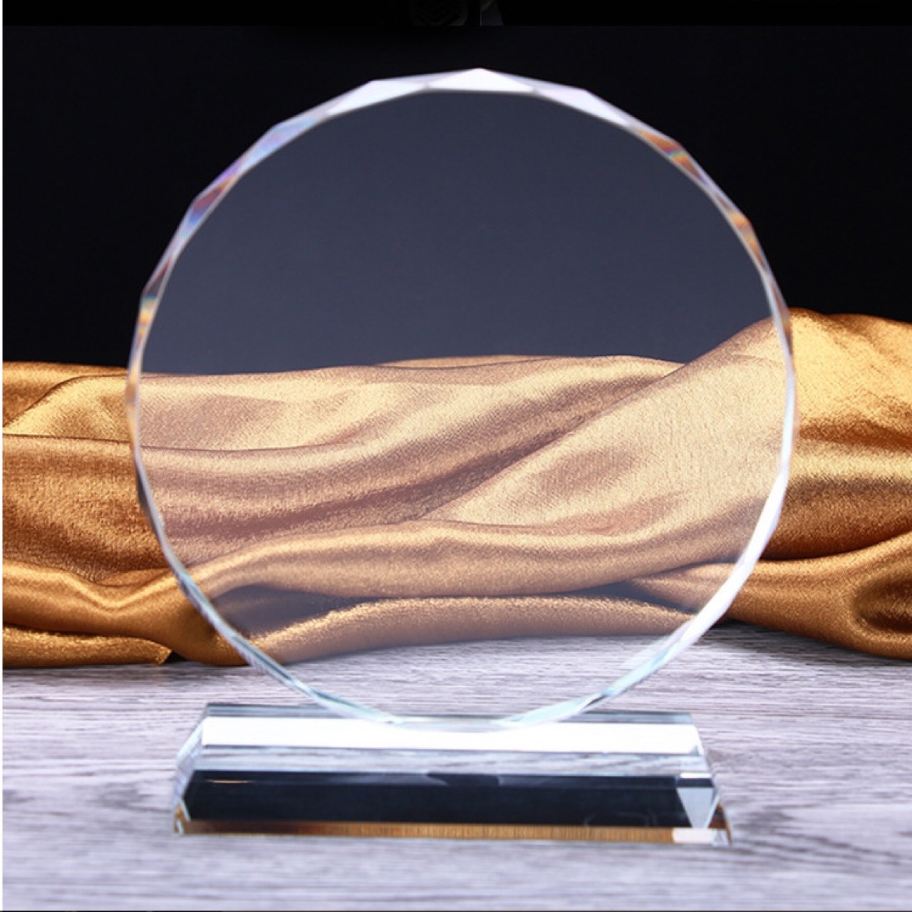 创意八角水晶奖杯奖牌 医生感谢授权牌光荣退休纪念品礼物