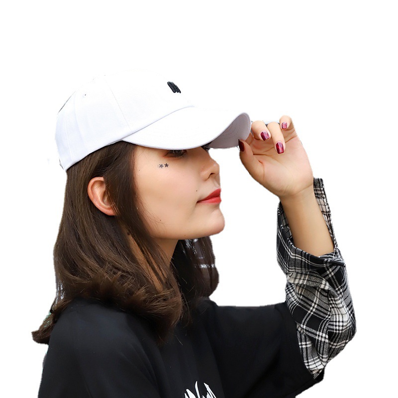 Baseball Cap for Women Spring and Autumn Korean Style Letter S Standard 2022 New Fashion All-Matching Summer Face-Looking Small Peaked Cap for Men