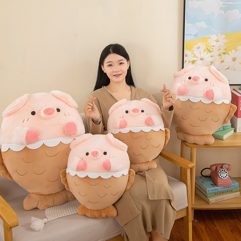 New Cute Bream Pig Pig Doll Mermaid Pillow Plush Toy Child Comfort Girl Sleeping Doll