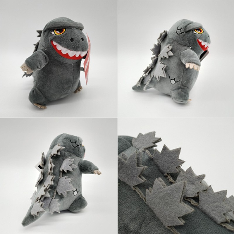 娃娃机q版哥斯拉公仔恐龙小怪兽毛绒玩具卡通动漫怪兽之王玩偶