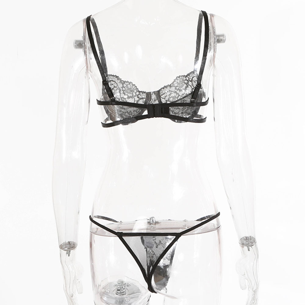 ns网红2021欧美连体衣双色蕾丝性感透视诱惑情趣内衣套装17004