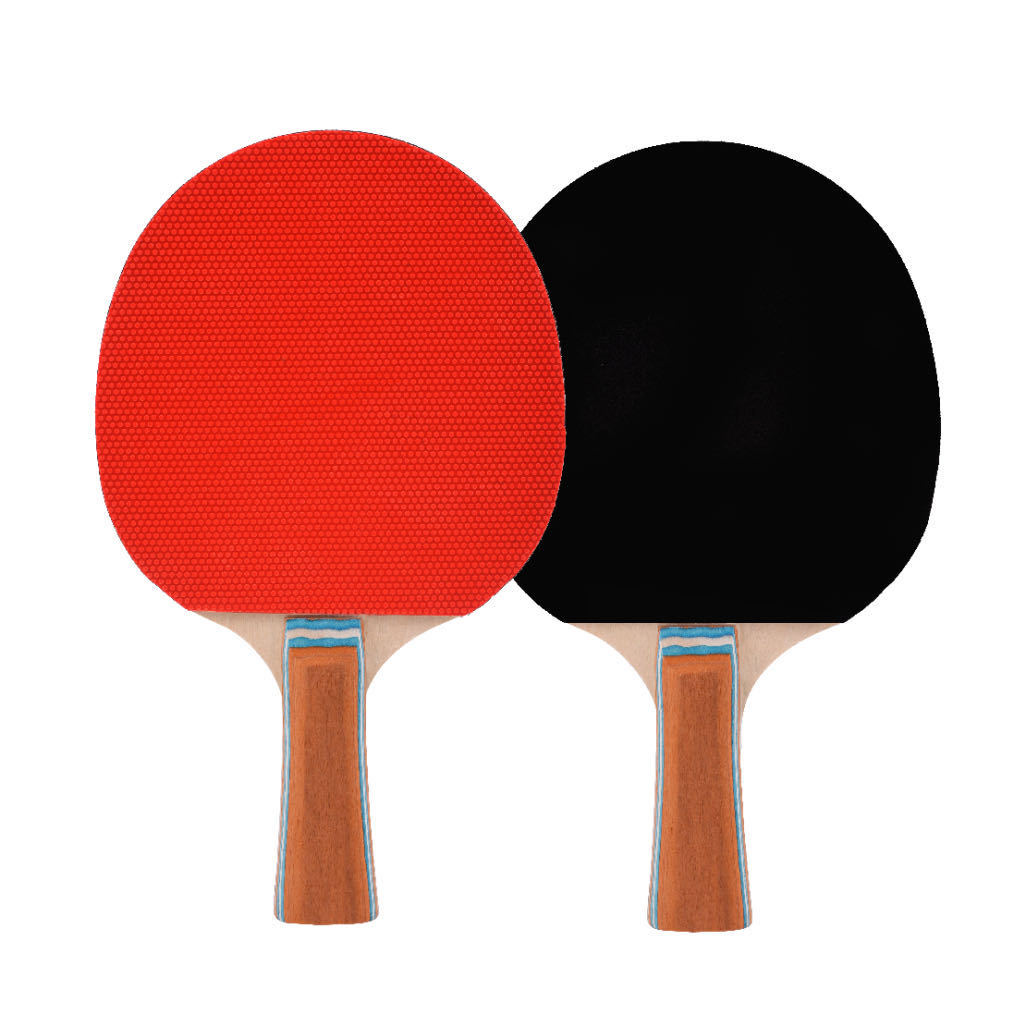 战甲体育zj2152乒乓球拍闪电系列5层实木底板球拍2支附赠3个球