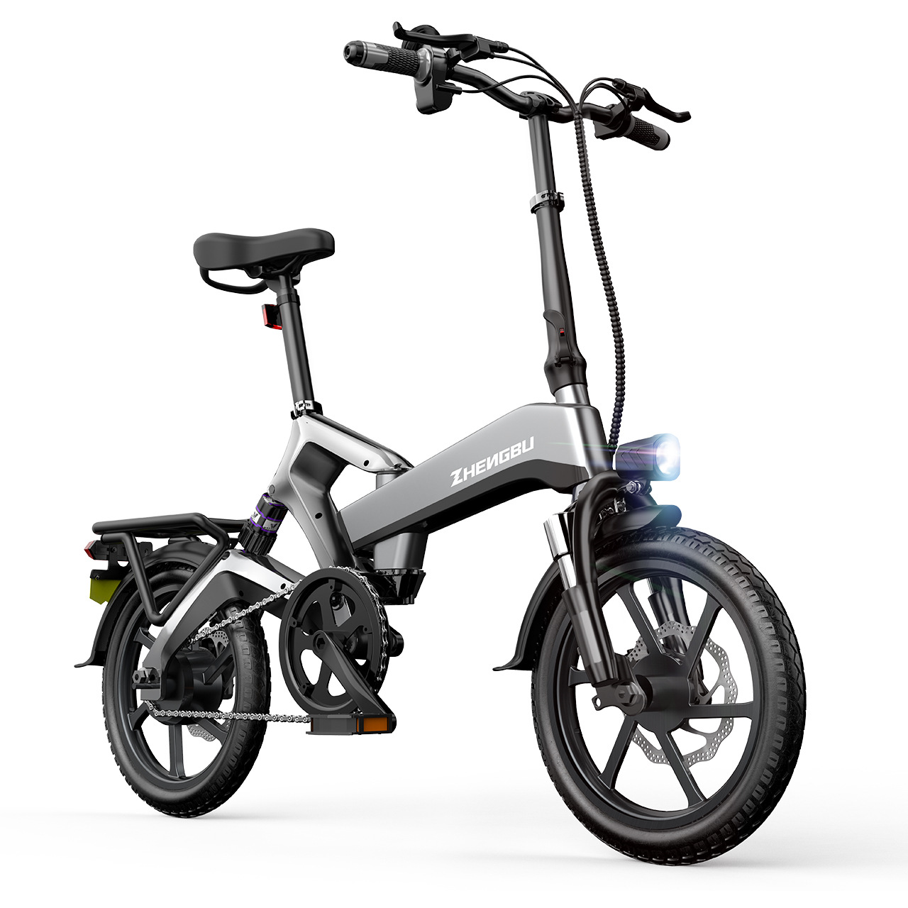 Zhengbu Folding Small Power Scooter New National Standard Men and Women Ultra-Light Magnesium Alloy Lithium Electric Car Electric Bicycle