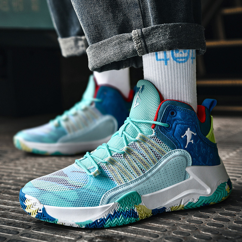 实战后卫篮球鞋户外球鞋学生时尚运动鞋潮男鞋实战蓝球鞋厂家直销