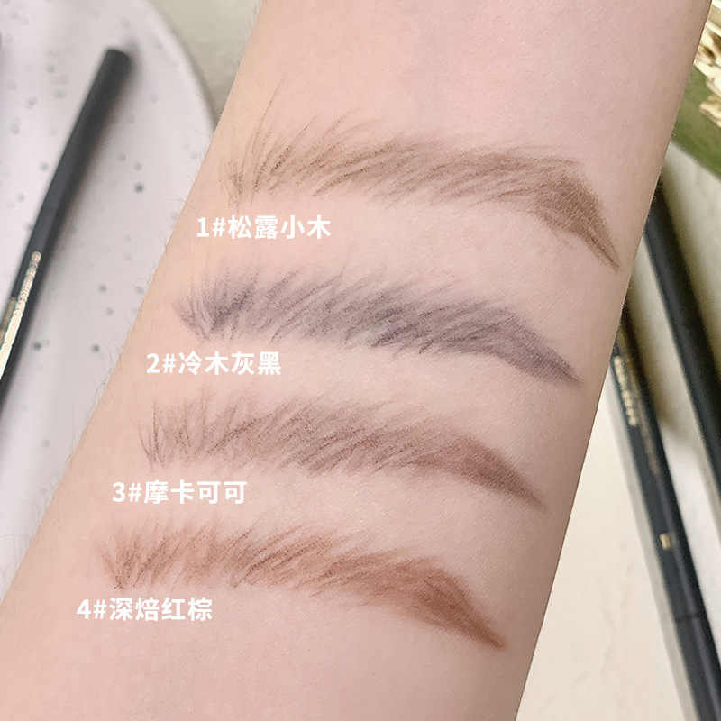 Xixi Fine Pen Drawing Triangle Eyebrow Pencil Waterproof and Durable Non-Marking Not Smudge Eyebrow Chalk Female Fine Head Beginner