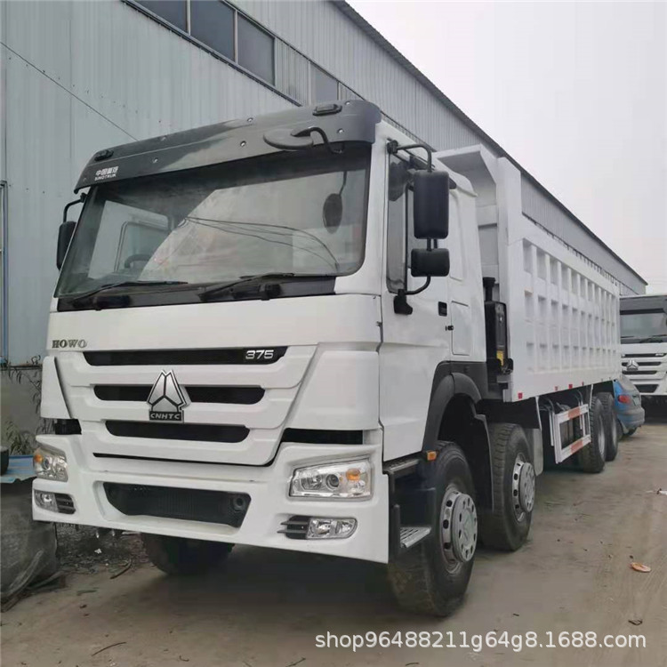 销售二手重汽豪沃右驾前四后八自卸车 340马力翻斗车价格出口非洲