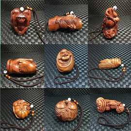 老挝木雕手把件木质工艺品小摆件实木雕刻把玩送礼小件