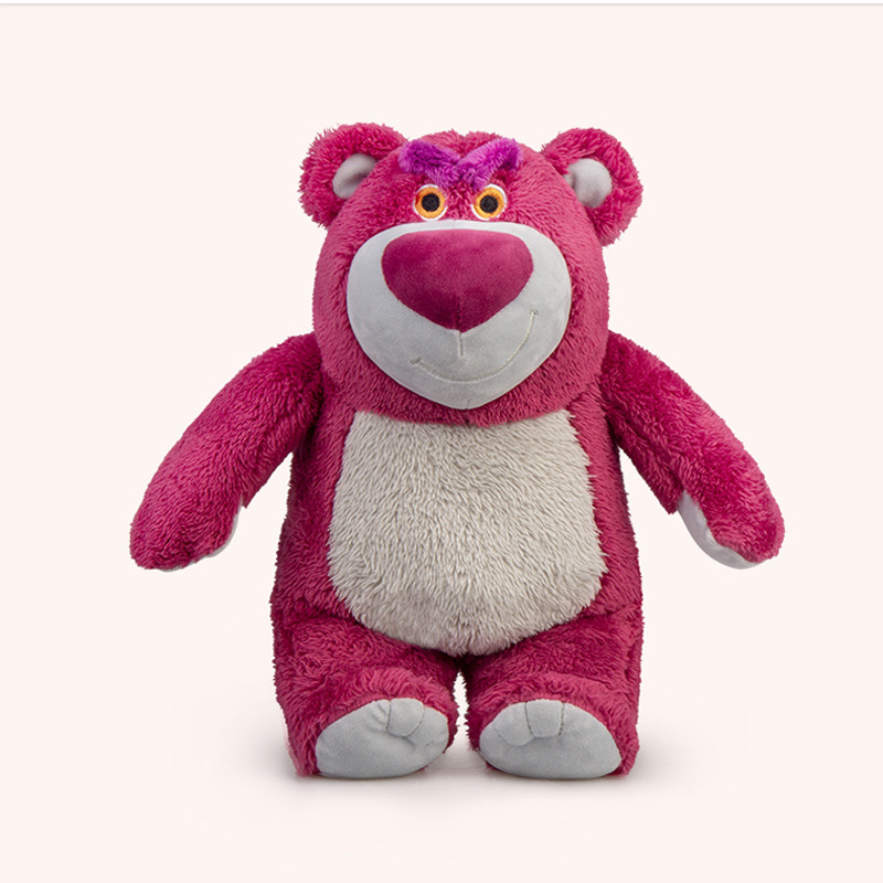 正版玩具总动员草莓熊香味型毛绒公仔粉红熊玩偶抱枕儿童玩具礼物