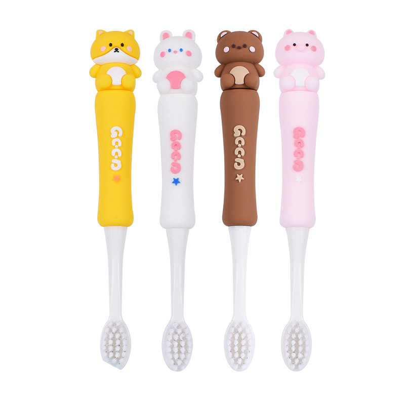 Creative Children's Cartoon Toothbrush Soft-Bristle Toothbrush 6-12 Travel Portable Toothbrush Youth Fine Hair Toothbrush