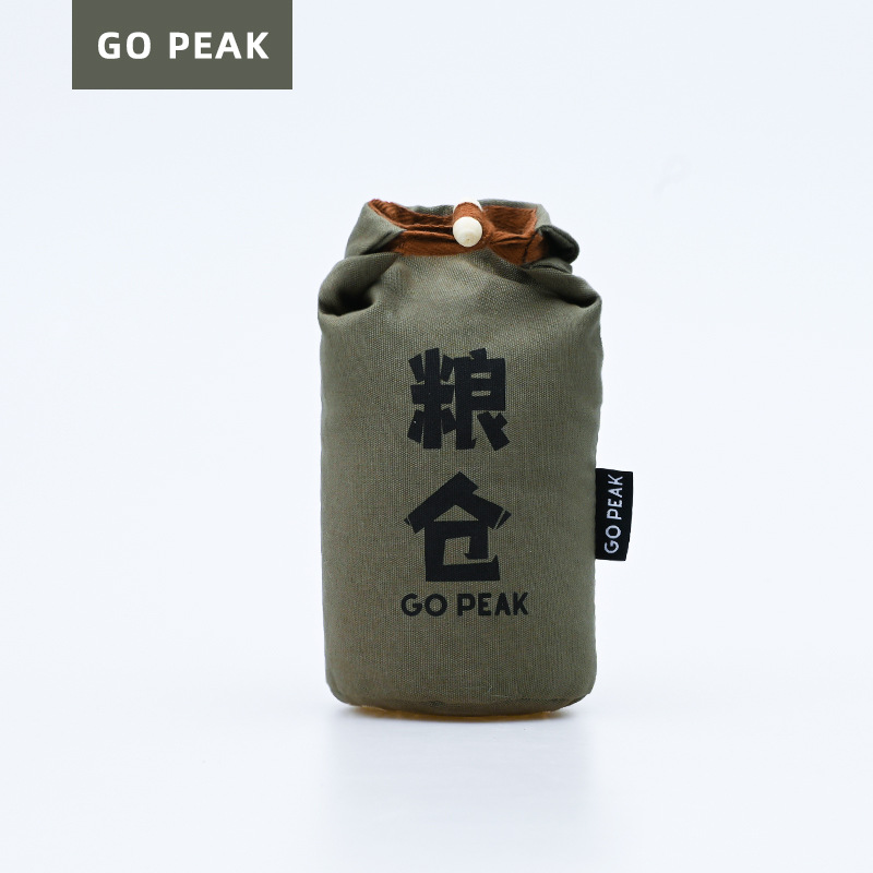 Gopeak Outdoor Camping Granary Rice Sack 100.00G Rice Sack Large Rice Sack Sub Filler Cap Wooden Buckle Beam Mouth Not Easy to Sprinkle 1K