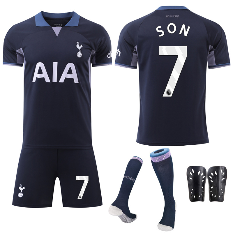 2324新热刺客场足球服套装球衣7号孙兴慜9理查利森17罗梅罗足球衣