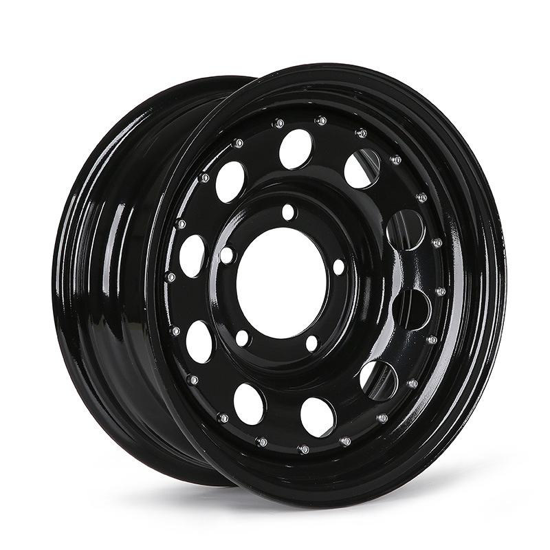 凯途适用吉姆尼途乐15寸电镀负值越野汽车复古钢圈制改装铁轮毂