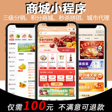 微信分销商城小程序积分源码系统购物作平台店铺配送生鲜食材