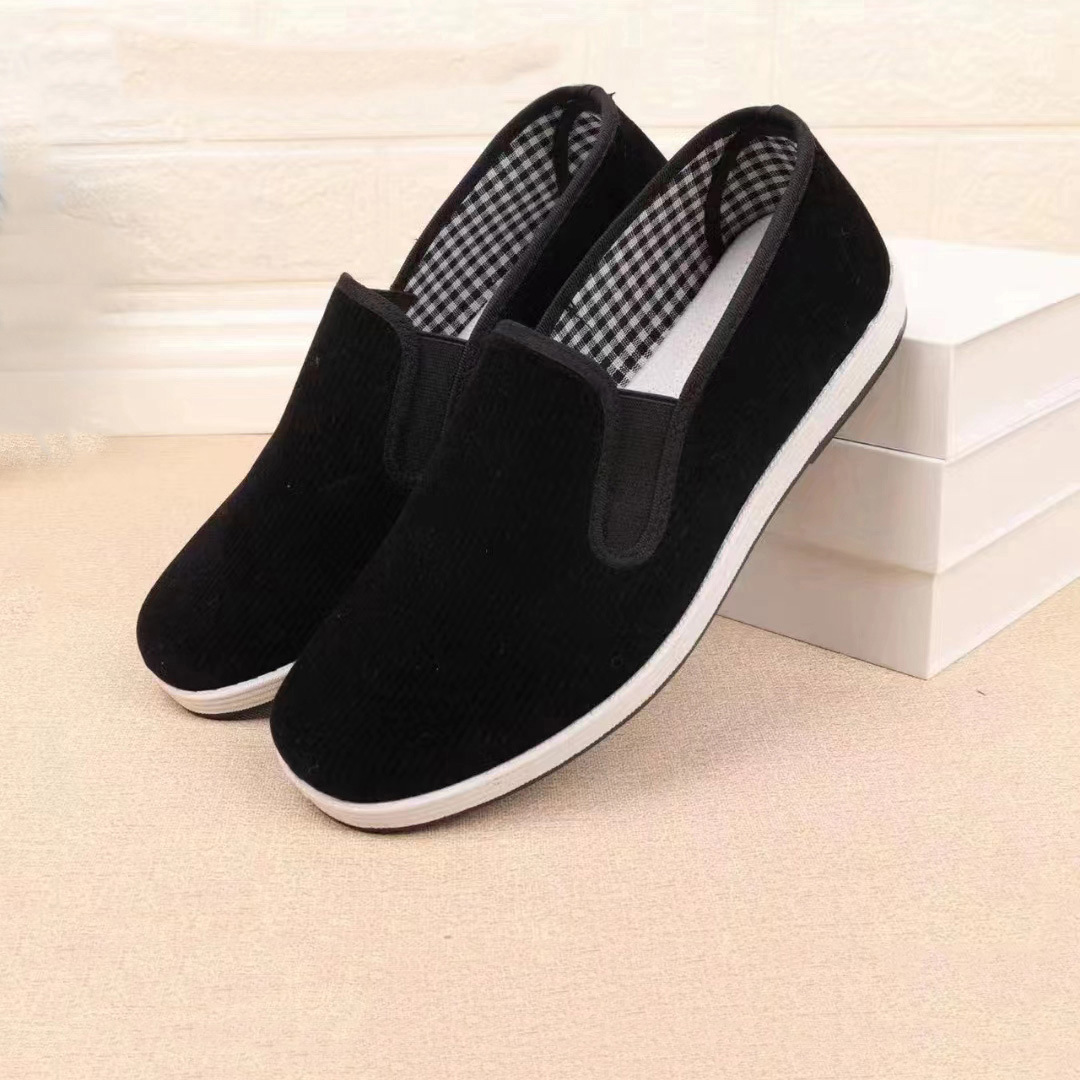 偃师老北京布鞋黑相巾男单黑布鞋轮胎底板养生男鞋军单鞋-阿里巴巴